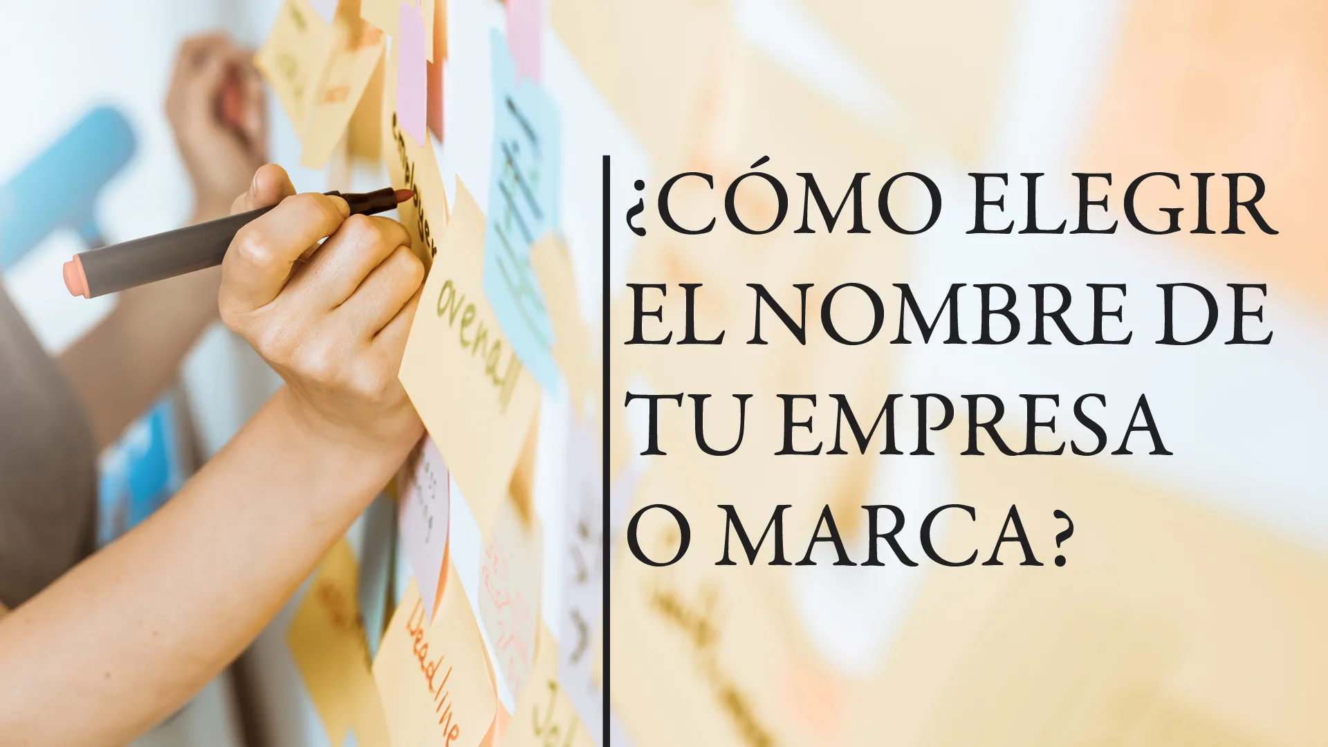 ¿Cómo elegir el nombre de tu empresa o marca?